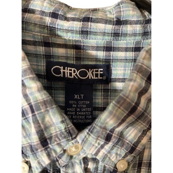Cherokee Men's Button Down Shirt Short Sleeve‎ XLT Tall - Picture 4 of 4